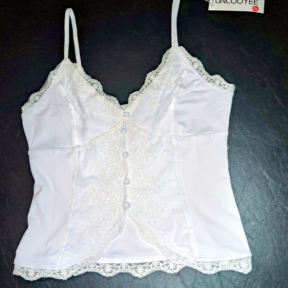 White Lace Camisole Top